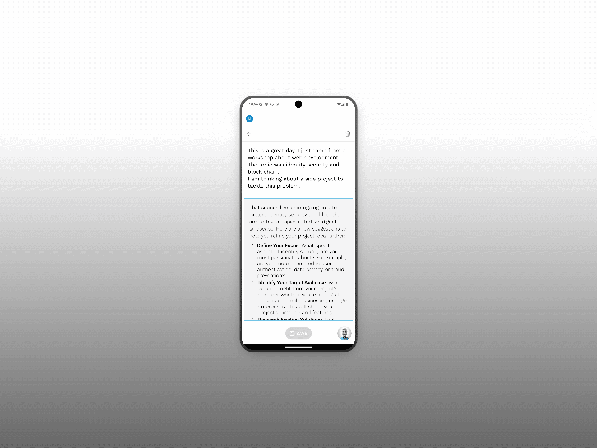 Mindtaker - AI-Powered Thought Journal project screenshot